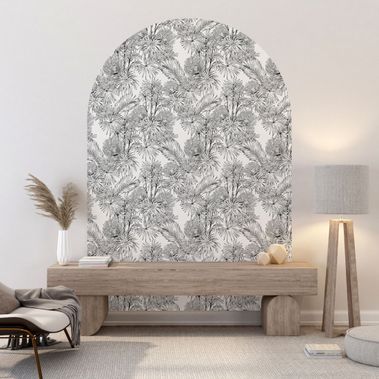 Vinilo Adhesivo Decorativo Arco - Motivo botánico