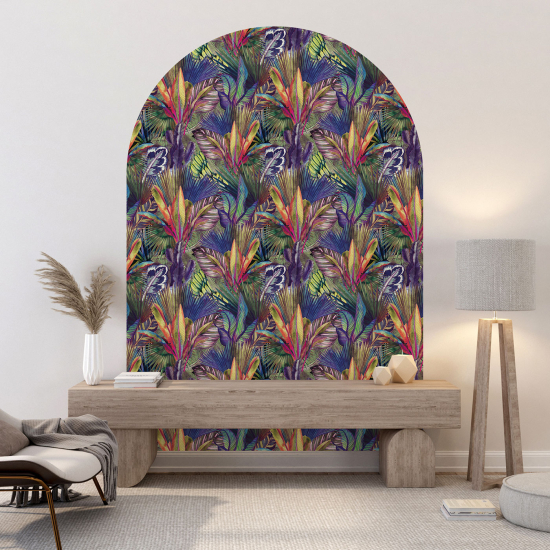 Vinilo Adhesivo Decorativo Arco - Motivo botánico