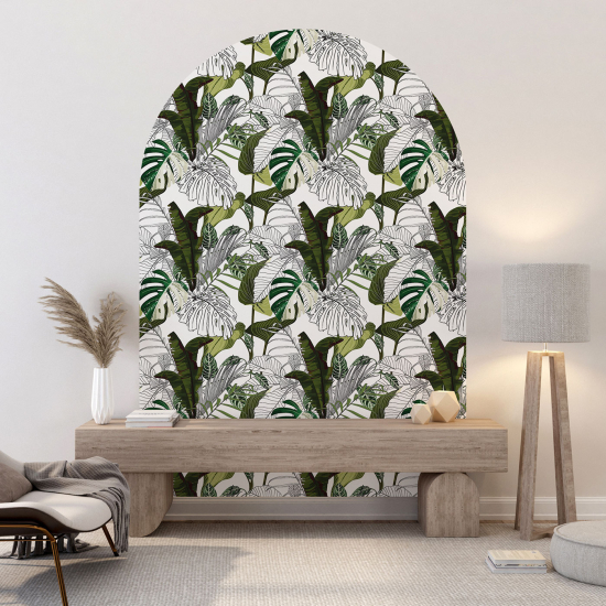 Vinilo Adhesivo Decorativo Arco - Motivo botánico