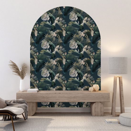 Vinilo Adhesivo Decorativo Arco - Motivo botánico