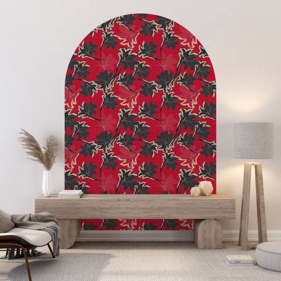 Vinilo Adhesivo Decorativo Arco - Motivo botánico