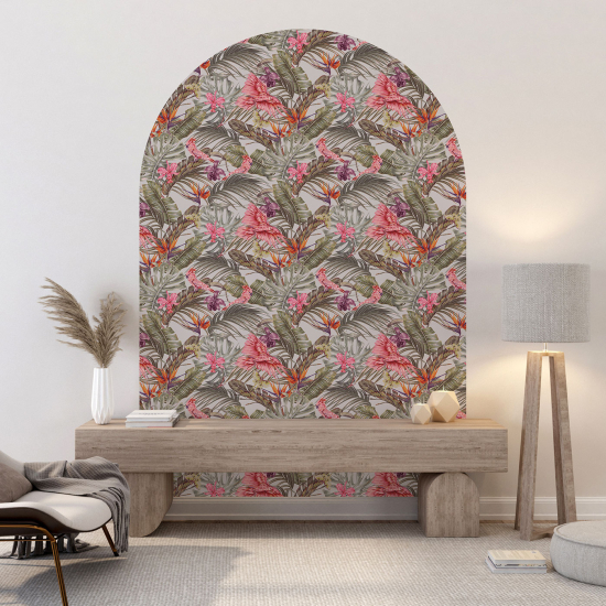 Vinilo Adhesivo Decorativo Arco - Motivo botánico