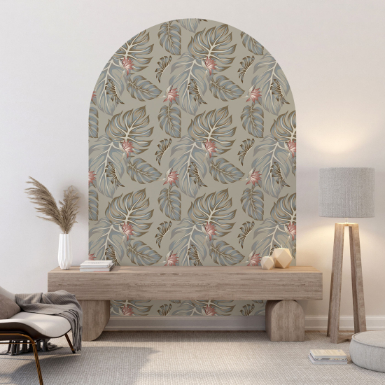 Vinilo Adhesivo Decorativo Arco - Motivo botánico