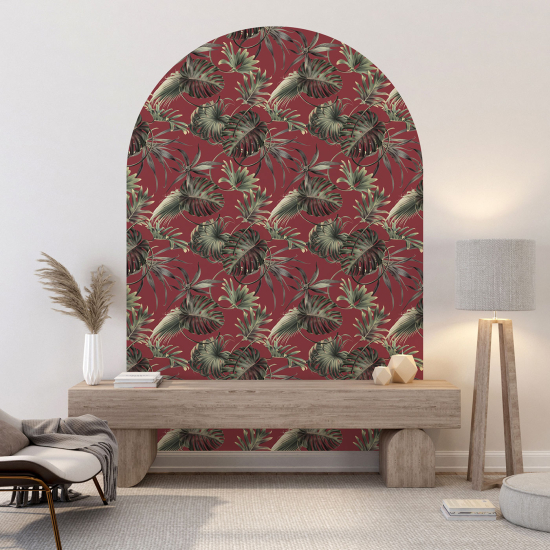 Vinilo Adhesivo Decorativo Arco - Motivo botánico