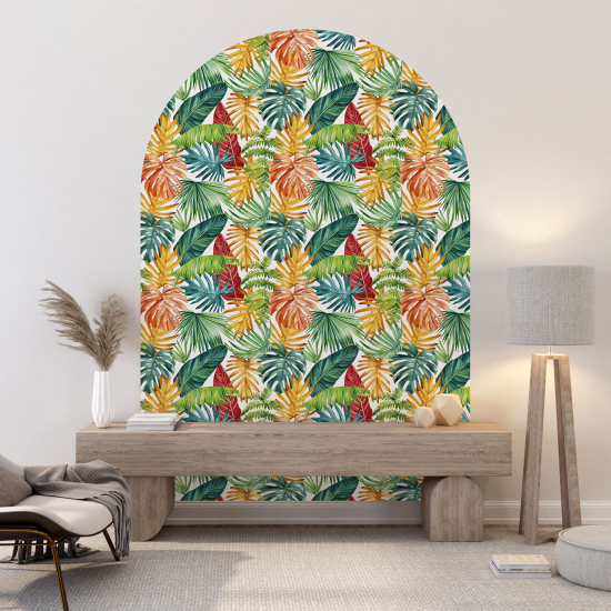 Vinilo Adhesivo Decorativo Arco - Motivo botánico