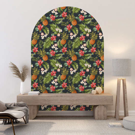 Vinilo Adhesivo Decorativo Arco - Motivo botánico