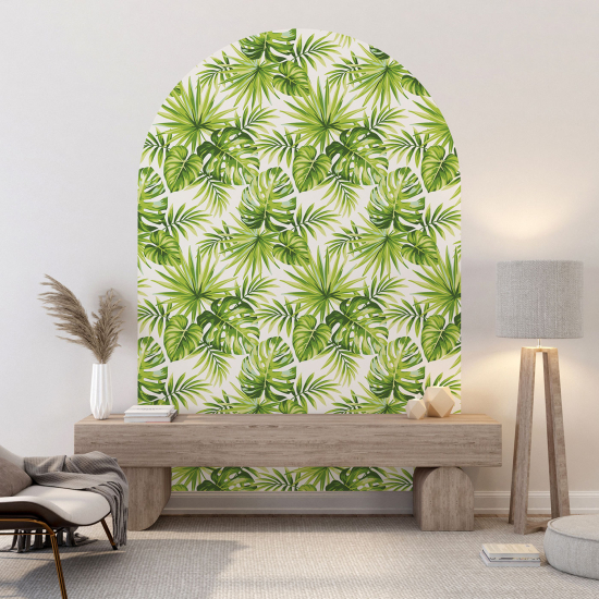 Vinilo Adhesivo Decorativo Arco - Motivo botánico
