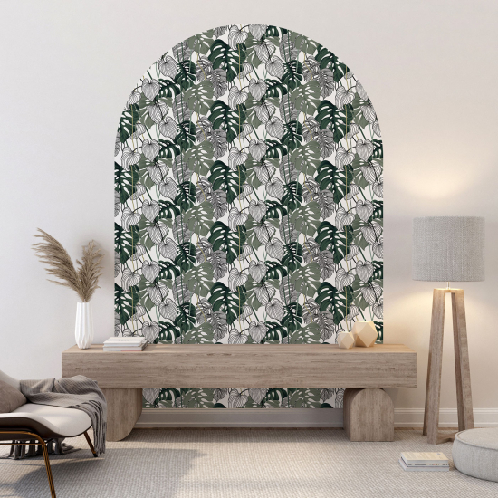 Vinilo Adhesivo Decorativo Arco - Motivo botánico