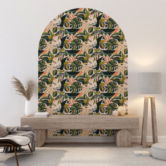 Vinilo Adhesivo Decorativo Arco - Motivo botánico