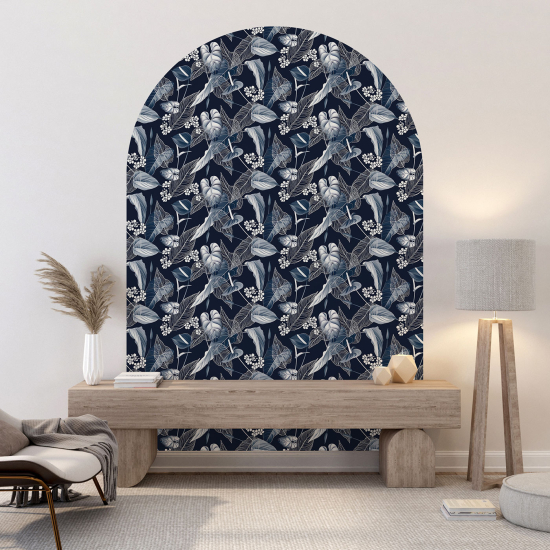 Vinilo Adhesivo Decorativo Arco - Motivo botánico