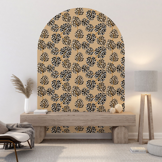 Vinilo Adhesivo Decorativo Arco - Motivo botánico