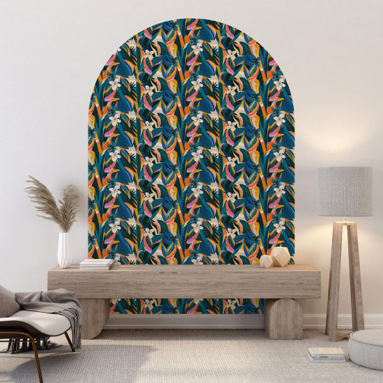 Vinilo Adhesivo Decorativo Arco - Motivo botánico