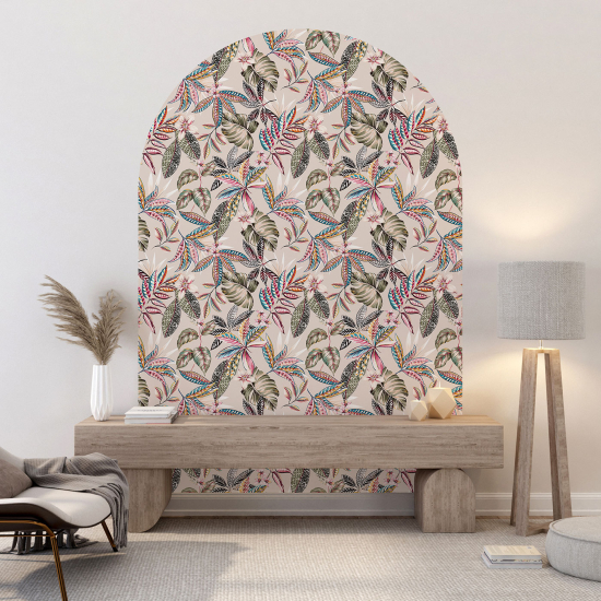 Vinilo Adhesivo Decorativo Arco - Motivo botánico