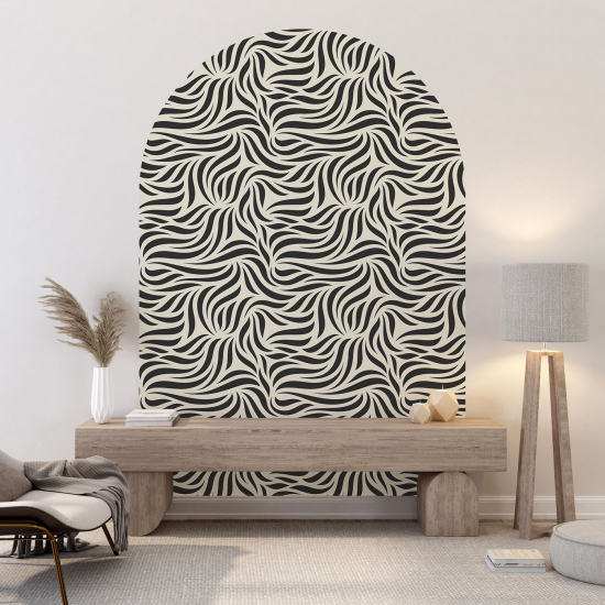 Vinilo Adhesivo Decorativo Arco - Motivo Cebra
