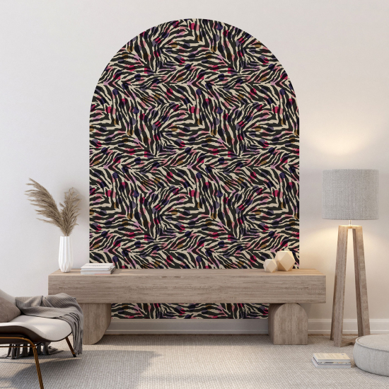 Vinilo Adhesivo Decorativo Arco - Motivo de cebra