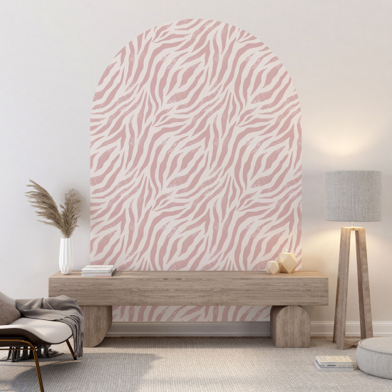 Vinilo Adhesivo Decorativo Arco - Motivo de cebra