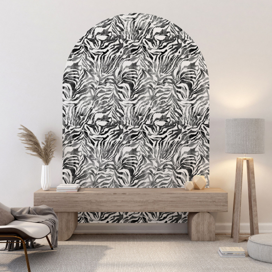 Vinilo Adhesivo Decorativo Arco - Motivo de cebra