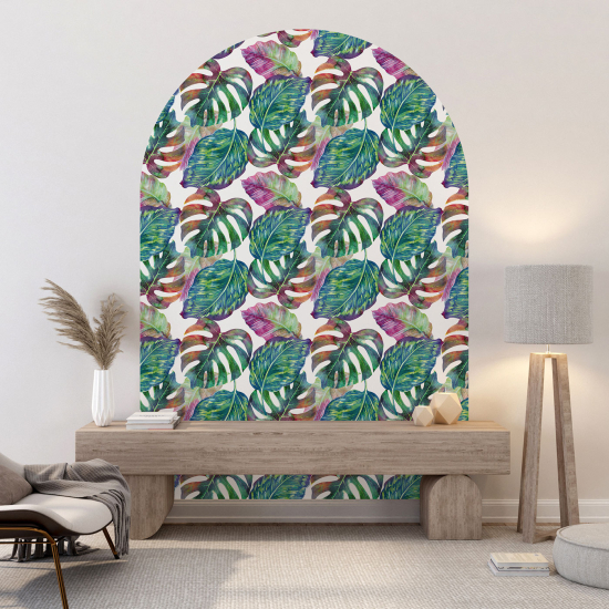 Vinilo Adhesivo Decorativo Arco - Motivo floral