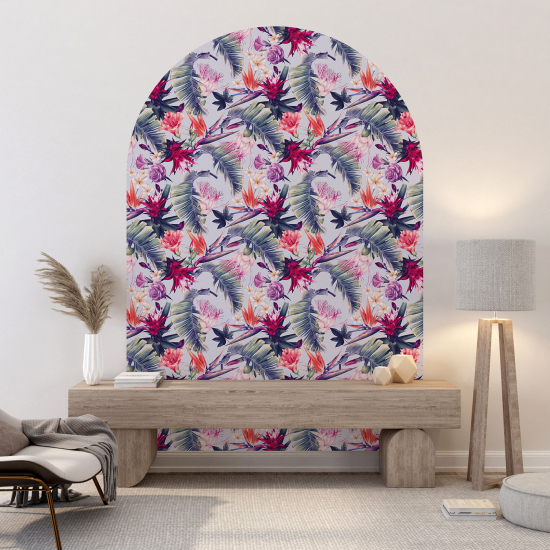 Vinilo Adhesivo Decorativo Arco - Motivo floral
