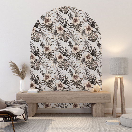 Vinilo Adhesivo Decorativo Arco - Motivo floral