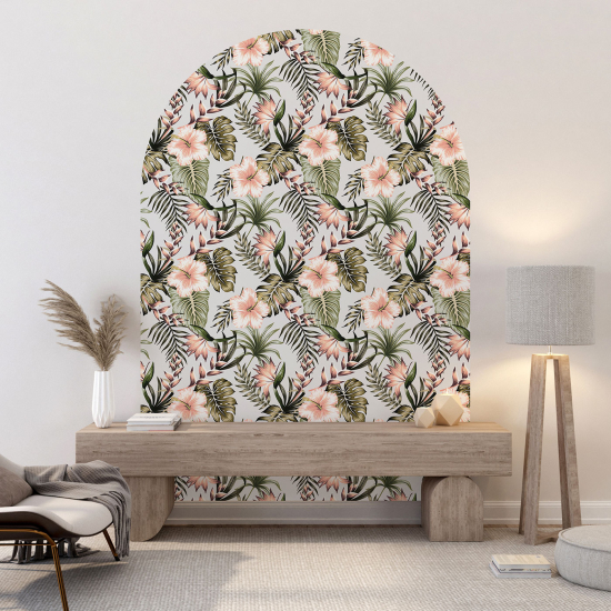 Vinilo Adhesivo Decorativo Arco - Motivo floral