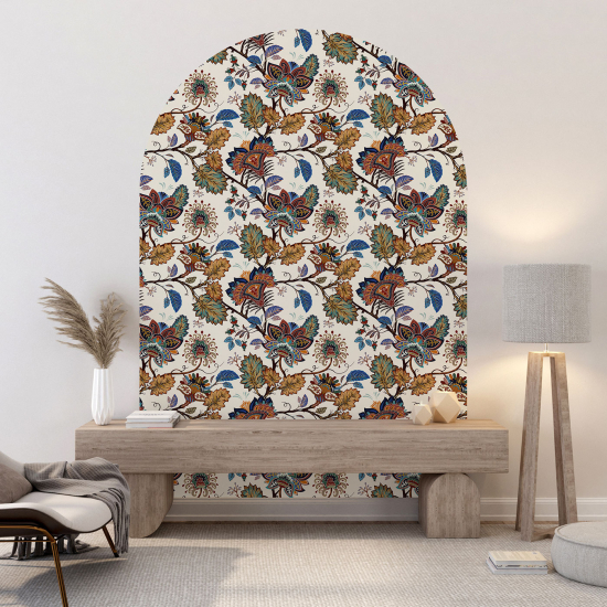Vinilo Adhesivo Decorativo Arco - Motivo floral