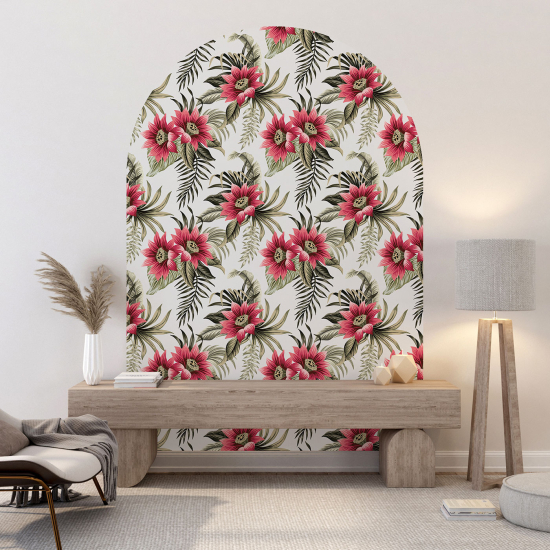 Vinilo Adhesivo Decorativo Arco - Motivo floral