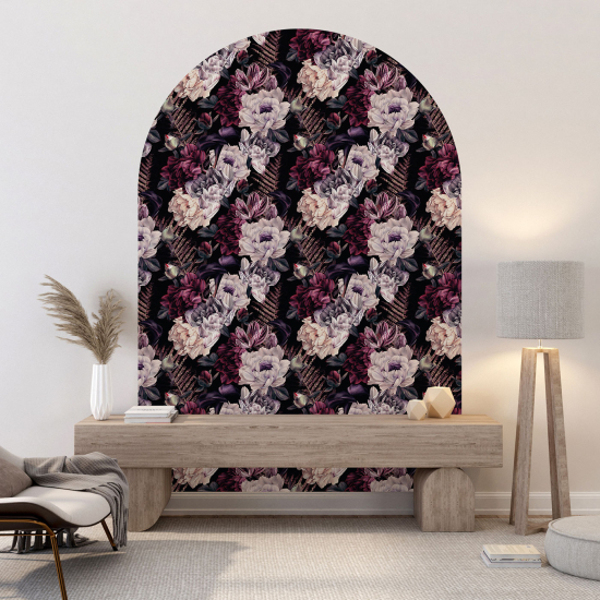 Vinilo Adhesivo Decorativo Arco - Motivo floral