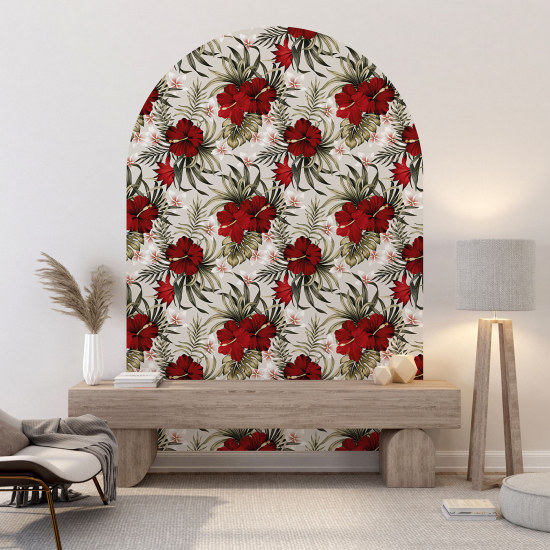 Vinilo Adhesivo Decorativo Arco - Motivo floral