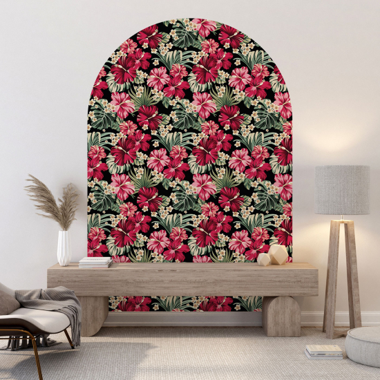 Vinilo Adhesivo Decorativo Arco - Motivo floral