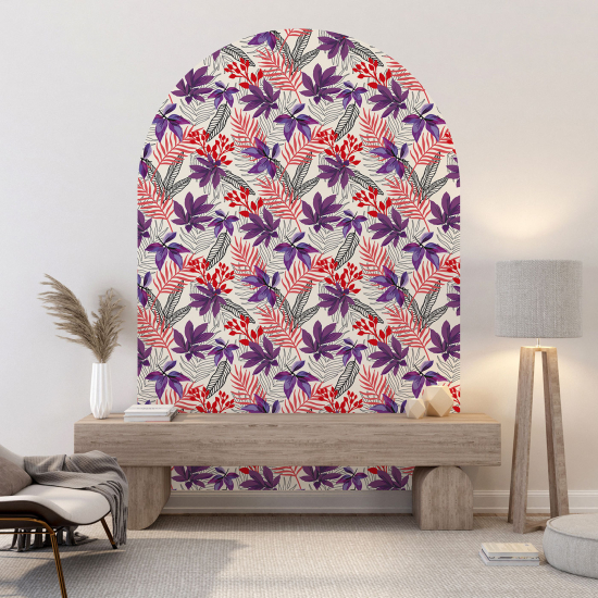 Vinilo Adhesivo Decorativo Arco - Motivo floral