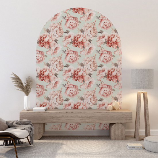Vinilo Adhesivo Decorativo Arco - Motivo floral