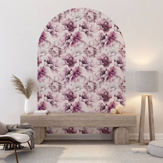 Vinilo Adhesivo Decorativo Arco - Motivo floral