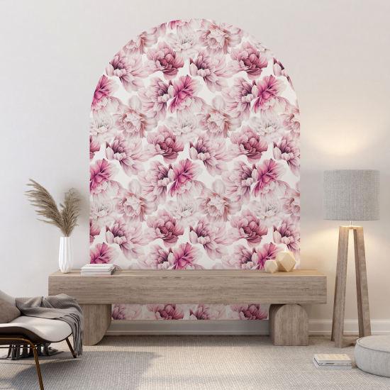 Vinilo Adhesivo Decorativo Arco - Motivo floral