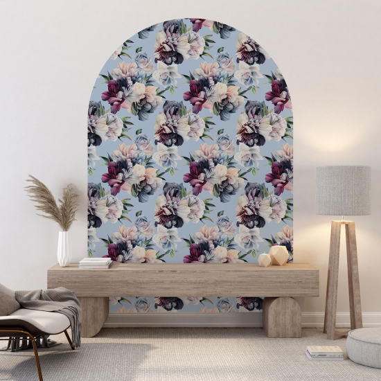 Vinilo Adhesivo Decorativo Arco - Motivo floral
