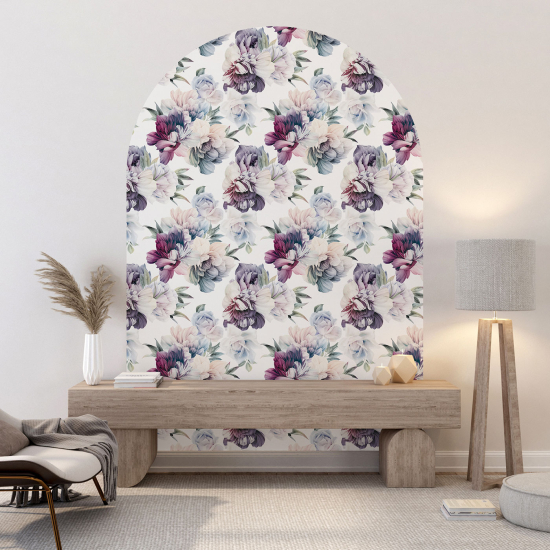 Vinilo Adhesivo Decorativo Arco - Motivo floral