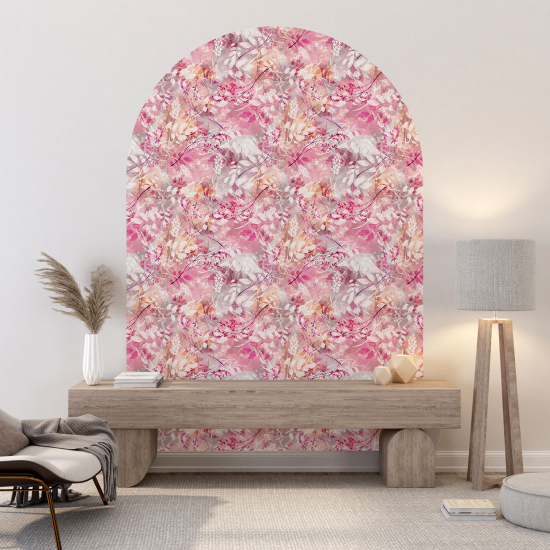 Vinilo Adhesivo Decorativo Arco - Motivo floral