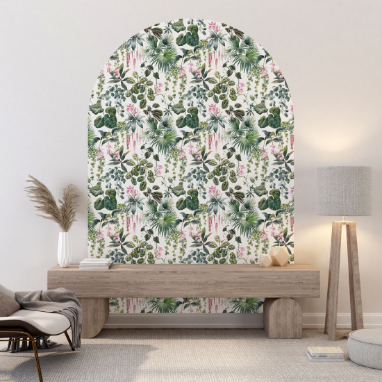 Vinilo Adhesivo Decorativo Arco - Motivo floral