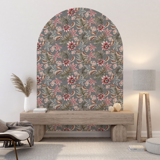 Vinilo Adhesivo Decorativo Arco - Motivo floral