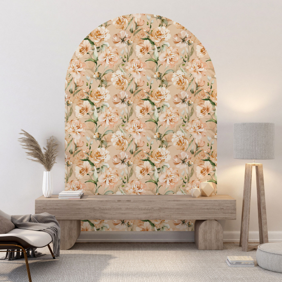 Vinilo Adhesivo Decorativo Arco - Motivo floral