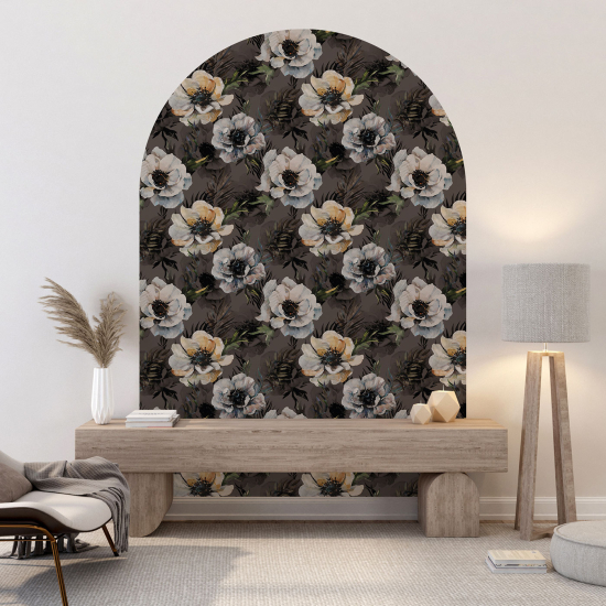 Vinilo Adhesivo Decorativo Arco - Motivo floral