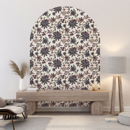 Vinilo Adhesivo Decorativo Arco - Motivo floral