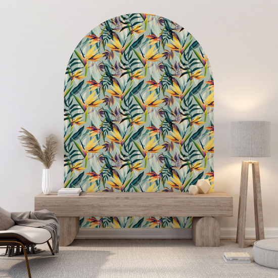 Vinilo Adhesivo Decorativo Arco - Motivo floral
