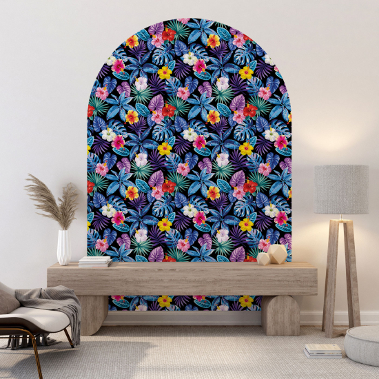 Vinilo Adhesivo Decorativo Arco - Motivo floral