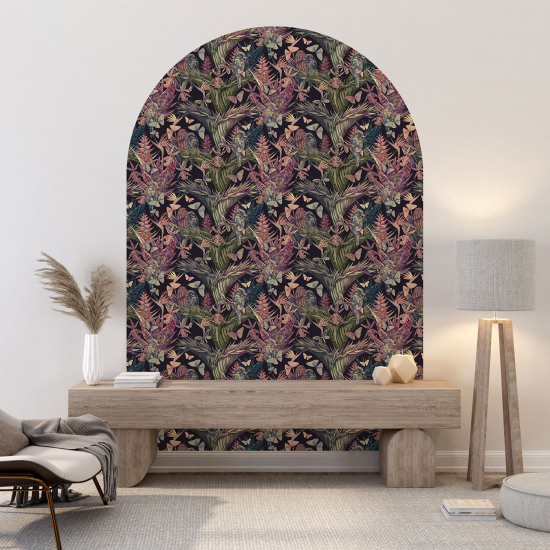 Vinilo Adhesivo Decorativo Arco - Motivo floral