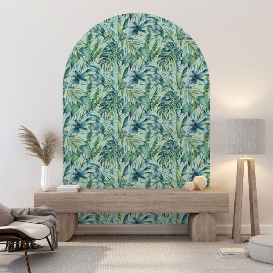 Vinilo Adhesivo Decorativo Arco - Motivo floral