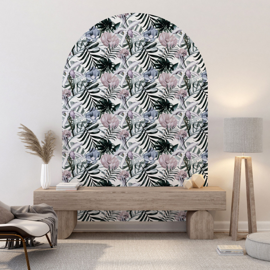 Vinilo Adhesivo Decorativo Arco - Motivo floral