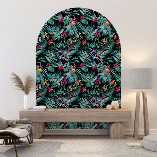Vinilo Adhesivo Decorativo Arco - Motivo floral