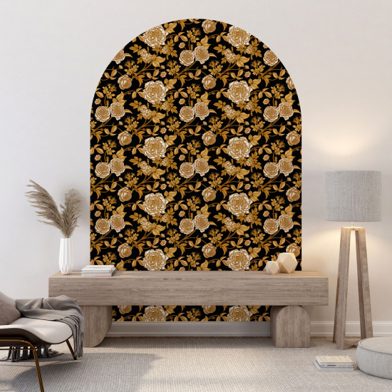 Vinilo Adhesivo Decorativo Arco - Motivo floral