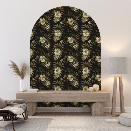 Vinilo Adhesivo Decorativo Arco - Motivo floral